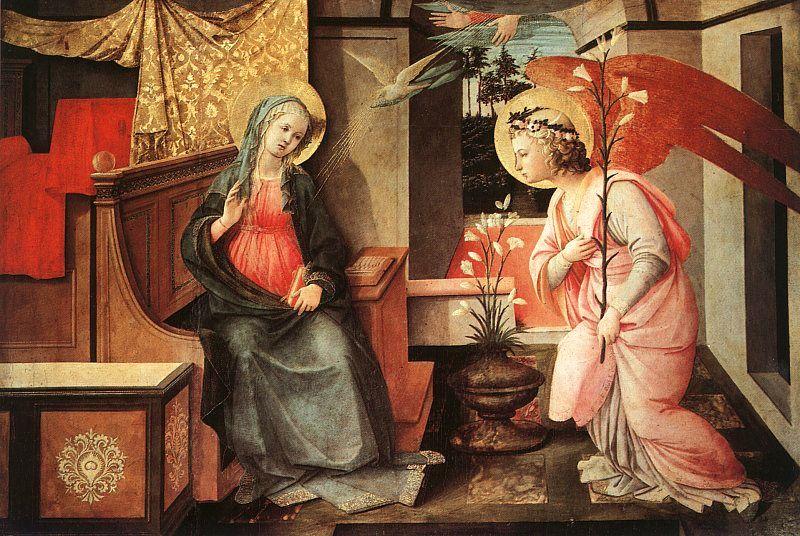 Fra Filippo Lippi Annunciation  fffff oil painting image
